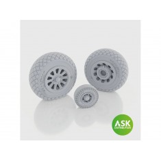1/48 P-51D Mustang Wheels for Eduard kits