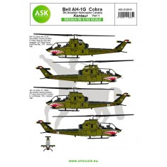 Decals for 1/32 Bell AH-1G Cobra Kentaur 3th Aviation Helicopter Cavalry Part 1