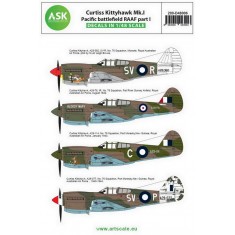 Decals for 1/48 Curtiss Kittyhawk Mk.I Pacific Battlefield RAAF part I