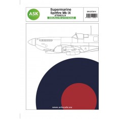 Decal for 1/72 Supermarine Spitfire Mk.IXc & Mk.IX Stencils