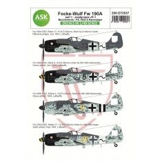 1/72 Focke-Wulf Fw 190A-8/R2 Decals Part 1 - Jg 3 Butcherbirds / Fw 190A-8 Rammjager