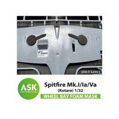 1/32 Spitfire Mk.I/Ia/Va Wheel Bays Foam Flexibel Express-fit Mask for Kotare kit