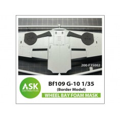 1/35 Bf 109G-10 Wheel Bays Foam Flexibel Express-fit Mask for Border Model