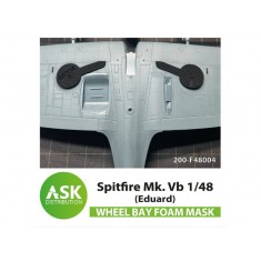 1/48 Spitfire Mk.I, Mk.II Foam Flexibel Wheel Bay Mask for Eduard kit