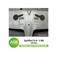 1/48 Spitfire Tr.9 FOAM Flexibel Wheel Bay Mask for Airfix kits