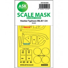 1/24 Hawker Typhoon Mk.IB Double-sided Express Masks for Airfix kits