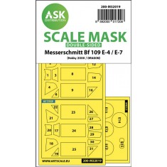 1/32 Messerschmitt Bf 109E-4 & E-7 Double-sided Paint Maskings for Hobby2000, Dragon, HGW kit