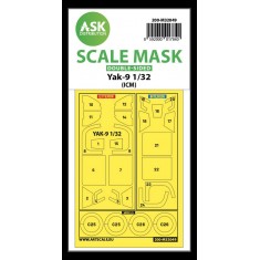 1/32 Yakovlev Yak-9 Double-sided Pre-cutted Maskinging for ICM kits