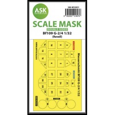 1/32 Messerschmitt Bf 109G-2/G-4 Double-sided Express Masking for Revell kits