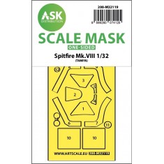 1/32 Spitfire Mk.Viii One-Sided Express Fit Mask for Tamiya kit