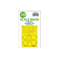1/32 Bf 109G-4 1-sided Express-fit and Self-adhesive Mask for Zoukei Mura SWS