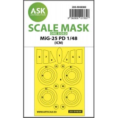 1/48 MiG-25 PD One-sided Masking self-adhesive pre-cutted for ICM kits