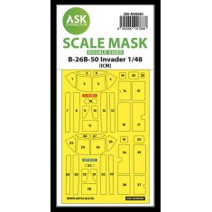 1/48 B-26B-50 Invader Double-sided Masking self-adhesive pre-cutted for ICM kits