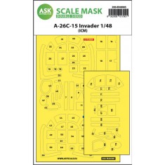 1/48 Douglas A-26C-15 Invader Double-sided Masking self-adhesive pre-cutted for ICM kits