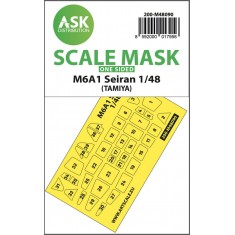 1/48 M6A1 Seiran One-sided Masking self-adhesive pre-cutted for Tamiya kits