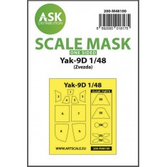 1/48 Yak-9D One-sided Express Masking, self-adhesive, pre-cutted for Zvezda kits