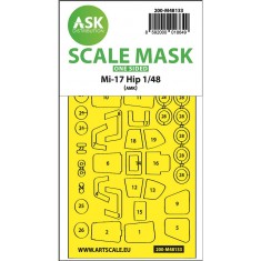 1/48 Mil Mi-17Hip One-sided Express Masking for AMK kits