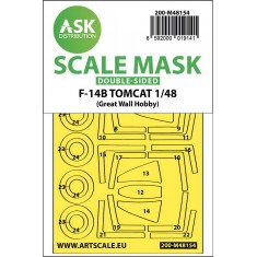 1/48 Grumman F-14B Tomcat Double-sided Express Fit Mask for Great Wall Hobby kits