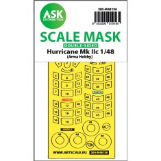 1/48 Hawker Hurricane Mk.II Double-sided Express Mask for Arma Hobby kits