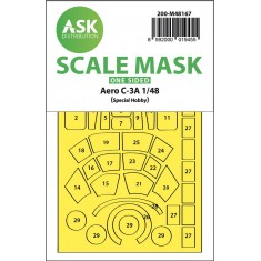 1/48 Aero C-3A one-sided express fit Mask for Special Hobby kits