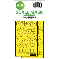 1/48 Siebel Si 204E Double-Sided Realy Fit & Self Adhesive Express Mask for Special Hobby