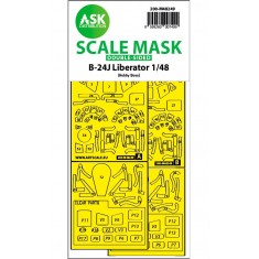 1/48 B-24J Liberator Double-sided Express Fit Mask for Hobby Boss kits