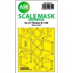 1/48 Su-27 Flanker-B Double-sided Express Fit Mask for Kitty Hawk kits