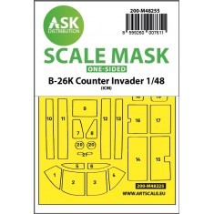 1/48 B-26K Counter Invader One-sided Express Fit Mask for ICM kits