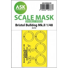 1/48 Bristol Bulldog Mk.II Double-sided Express Fit Mask for Airfix kits