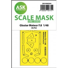 1/48 Gloster Meteor F.8 One-sided Mask for Airfix kits