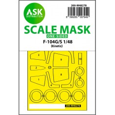 1/48 F-104G/S One-sided Express Fit Mask for Kinetic kit