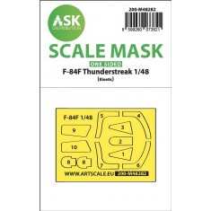 1/48 F-84F Thunderstreake One-sided Express-fit Mask for Kinetic