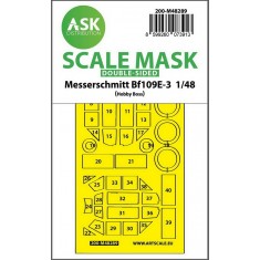 1/48 Bf 109E-3 Double-sided Express-fit Mask for Hobby Boss