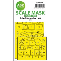 1/48 B-26G Marauder Double-Sided Express Fit Mask for ICM kit