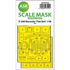 1/48 B-26B Marauder "Flak Bait" Double-Sided Express Fit Mask for ICM kit