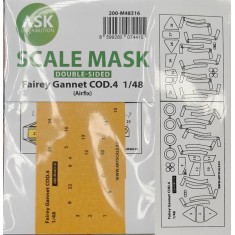 1/48 Fairey Gannet COD.4 Double-sided Self-adhesive Express Mask for Airfix kits