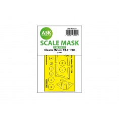 1/48 Gloster Meteor FR.9 One-sided Self-adhesive Express Mask for Airfix kits
