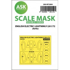 1/72 EE Lightning F.2A Double-sided Paint Masking for Airfix