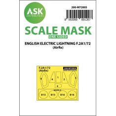 1/72 EE Lightning F.2A One-sided Paint Masking for Airfix kits