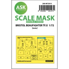 1/72 Bristol Beaufighter TF.X Double-sided Paint Masking for Airfix kits