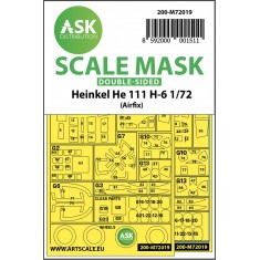 1/72 Heinkel He 111 H-6 Double-sided Paint Masking for Airfix