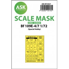 1/72 Bf 109E-4/7 One-sided Paint Masking for Special Hobby
