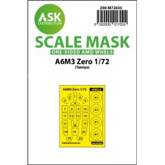1/72 A6M3 Zero One-sided Paint Masking for Tamiya