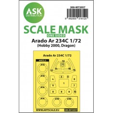 1/72 Arado Ar 234C One-sided Painting Express Masking for Hobby2000 / Dragon kits