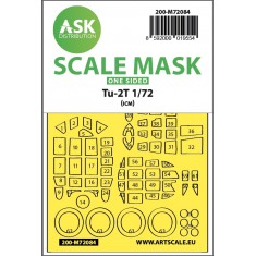 1/72 Tupolev Tu-2T one-sided express fit Mask for ICM kits