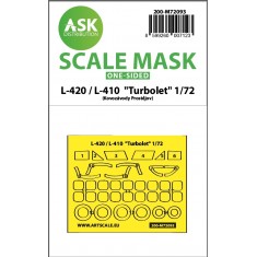 1/72 L-410 / L-420 Turbolet One-sided Express fit Mask for Kovozavody Models
