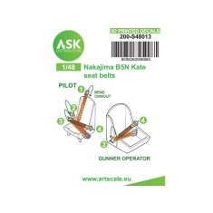 1/48 B5N Kate Seat Belts 3D Printed Decals
