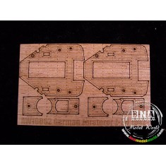 1/350 German Zerstorer Z-30 1942 Wooden Deck for Trumpeter kit #05322