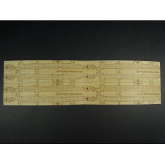 1/350 SMS Dresden&SMS Emden Wooden Deck set for Revell #05500 kit (2 in 1)
