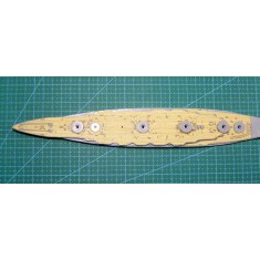 1/700 IJN Battleship Yamashiro Wooden Deck for Aoshima kit #039083